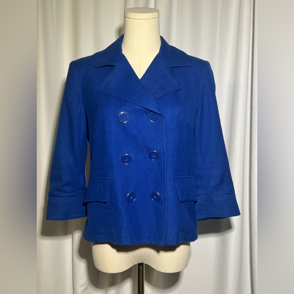 Banana Republic Royal Blue Double Breasted Jacket | XS